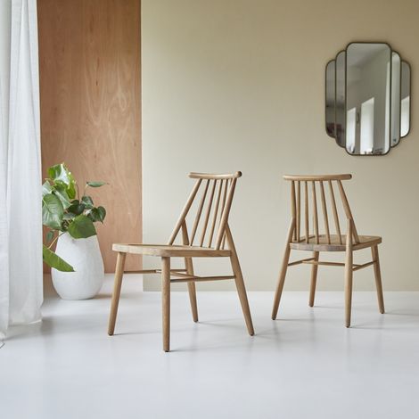 Tikamoon Léa Chaise en acacia H 80.2 cm × L 48.7 cm × P 56.3 cm (1/5)