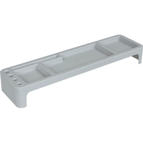 Range de stockage multifonction avec compartiments organisateurs pour bureau - Gris