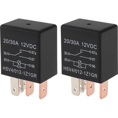 Relés impermeables (2 unidades) – 12V 30A 5 pines 925-1648 725-1648, aptos para cortacéspedes y tractores Cub Cadet y MTD. (1/5)