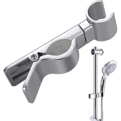 Support universel pour pommeau de douche 18-25 mm, support de rechange, support de douche, ABS chromé, sans perçage, réglable
