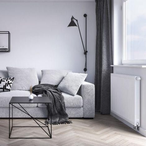 Radiateur eau chaude Integra HP Reversible Type 22 horizontal blanc 1099W - RADSON PINT224000900 (1/2)