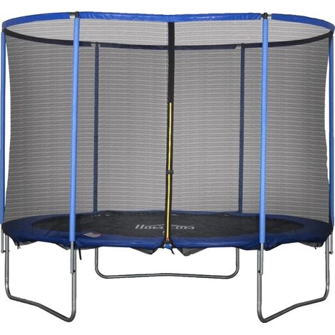 Cama elástica, red de seguridad, construcción resistente, 305 x 248 cm. (1/2)