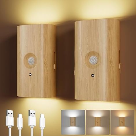 Wall Lights with Motion Detector, Pack of 2, (1/5)