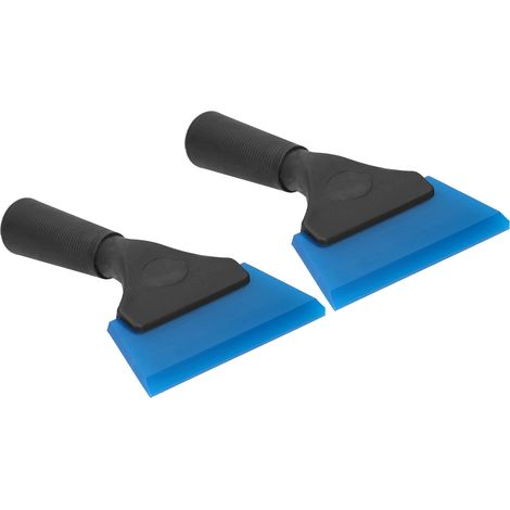 2 raclettes à glace et à neige pour vitres de voiture, avec poignée antidérapante, outil de nettoyage du verre (1/5)