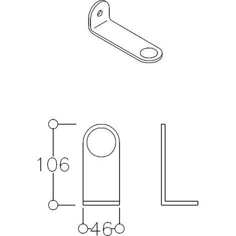 Poignée inox 316 diam.40 mm