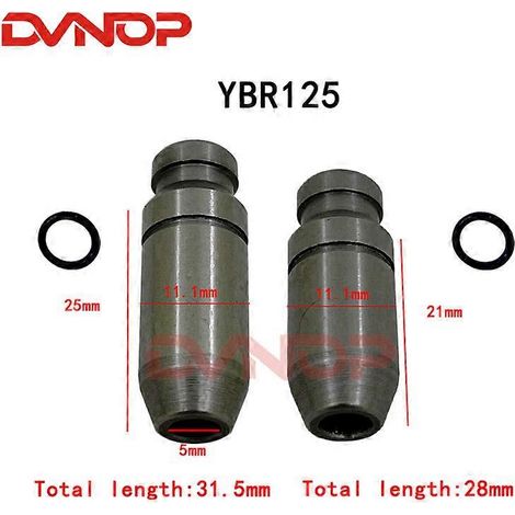 Válvula de admisión y escape del motor de motocicleta Yamaha YBR125 YBR 125 125cc, repuestos para motor, tubo de válvula (tubo) (1/4)
