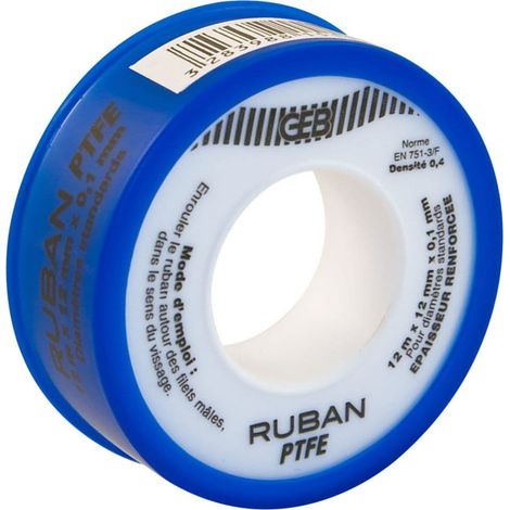 Nastri PTFE Std 12mm x 12m 0,075mm - Geb