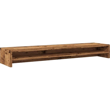 Monitorständer Altholz-Optik 100x24x13 cm Holzwerkstoff vidaXL