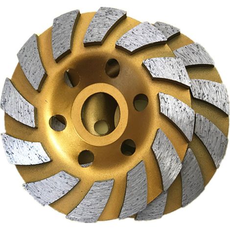 100 mm hochfeste Stahlschleifscheibe für Marmor, Stein und Beton. (1/5)