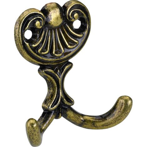 Hettich Mantelhaken 6,7 x 6,0 x 2,2 cm Zinkdruckguss brüniert - 1 Stück Wandhaken
