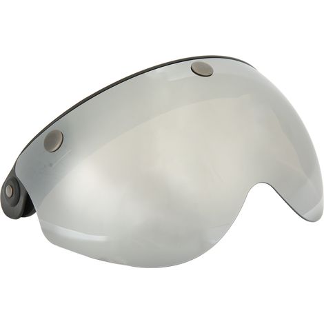 Visière anti-buée pour casque moto classique, protection contre le vent et la poussière, boucle argent réglable (1/5)