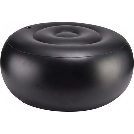 Repose-pieds/siège pliant gonflable rond et portable, adapté aux enfants, au salon, à l'extérieur et à la chambre. (1/5)