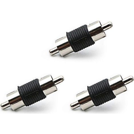 Lot de 3 connecteurs mâles pour rallonge et connexion facile des câbles (1/4)