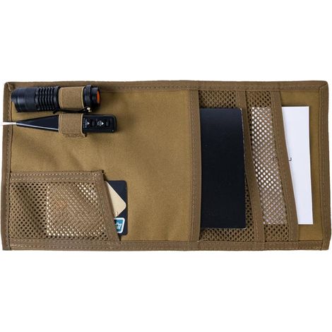 Pochette pare-soleil de voiture réglable pour rangement lunettes, organisateur panneau visière, étui durable accessoire auto. (1/5)