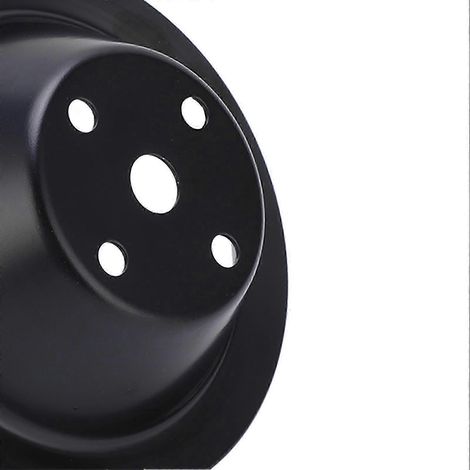Polea de cigüeñal metálica, polea de bomba de agua larga de repuesto para motor Chevy SBC 262 327 400 hwy