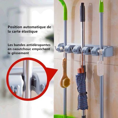 Filiyano – Support mural pour balai, porte-balai peu encombrant (1/5)