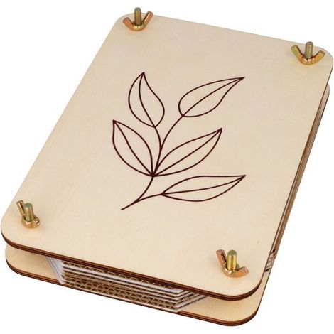 Herbier en bois 21 x 14.5 x 4.5 cm (1/2)