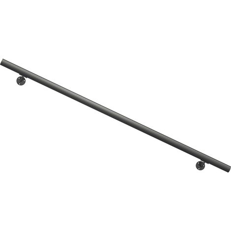 Dolle Handlaufset zur Wandmontage 1,5m Aluminium anthrazit, rund