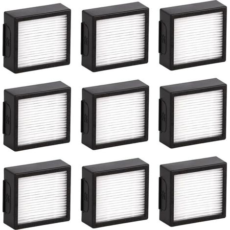 (9 pièces) Combo j9+ Filtre HEPA de remplacement compatible avec l'aspirateur robot iRobot Roomba Combo J7+ plus/Combo j9+/ Combo 10 Max Kit d'accessoires de filtres HEPA (PAS POUR Roomba j9+/ j7) (1/5)