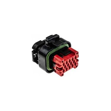 Connettore AmpSeal maschio porta femmina 14 vie nero