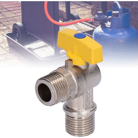 Accessoires pour vanne d'arrêt d'angle à filetage mâle G1/2 avec revêtement électrolytique (1/5)
