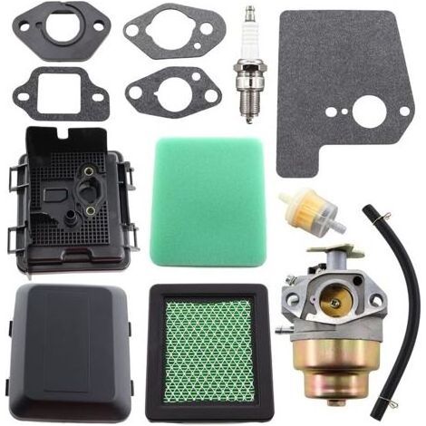 Carburateur avec filtre à air, couvercle de filtre à air, kit pour tondeuse à gazon GC135, GC160, GCV160, GCV190, remplace 17231-ZM0-040 HRB216 HRR216 HRS216 HRT216 (1/4)