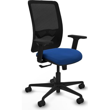 Silla ergonómica piqueras y crespo Zulema negro malla cuero sintético (1/2)