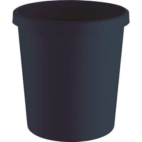 Papierkorb 18l H331xØ315mm m.Griffrand Ku.schwarz (1/3)