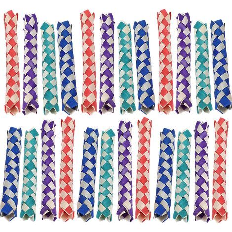 24 pièges à doigts pour oiseaux et perroquets, jouet à mâcher en bambou chinois, jouet à monter soi-même pour les fêtes d'enfants (1/4)