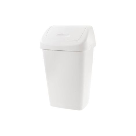 Tontarelli Mülleimer Aurora mit Schwingdeckel 25 L Weiß