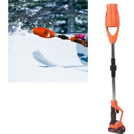 Ventilateur de Jardin Électrique Portable à 5 Sections Rechargeable Pliable pour Feuilles Poussière Neige Orange Prise Européenne - KZQ (1/5)