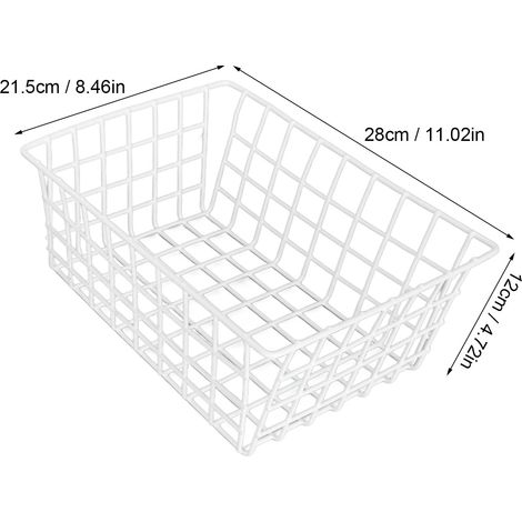 Ortviai Panier de rangement en fil métallique pour congélateur – 2 pièces, capacité XL, suspendu, fer robuste anti-rouille (1/4)