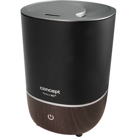Humidificateur d'air ZV1210 Air - Diffuseur d'aromathérapie - 4 litres - 3 niveaux d'intensité vapeur - Convient pour les pièces jusqu'à 30 m² (noir) (1/5)
