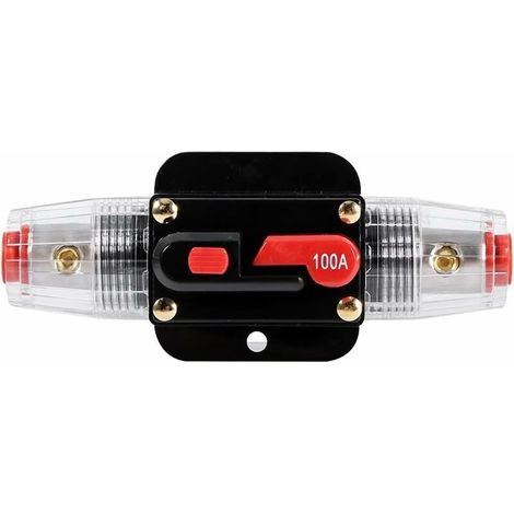 Auto Circuit Breaker Reset (Size: 100A) Fuse Inverter for Car Marine Boat System Protection-12V-24V