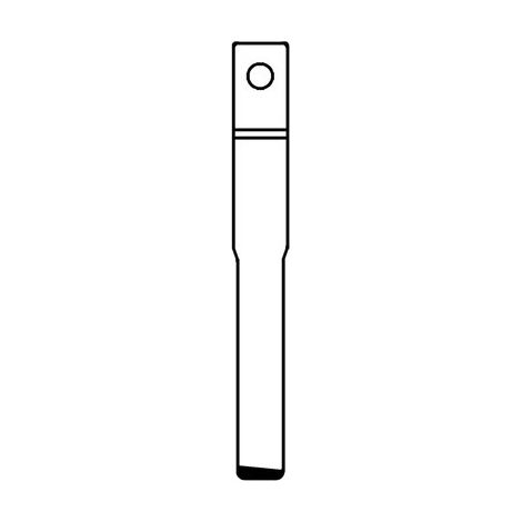 Chiave Flip Auto Ford HU101T Silca Ottone Nichelato