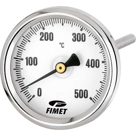 TERMOMETRO PER CANNA FUMARIA 0-500°C POSTERIORE Stelo 150 mm