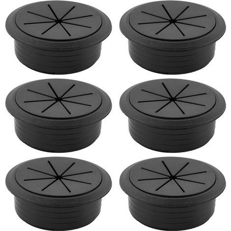 Goulotte de 6 pièces - Ø 60 mm - Goulotte de bureau - Gestion des câbles pour bureaux (1/5)