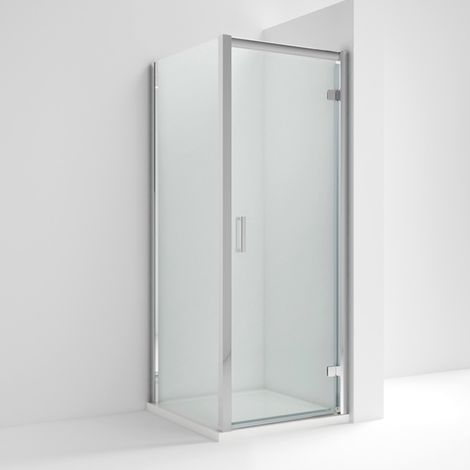 Nuie Rene Hinged Door Square Shower Enclosure 760mm x 760mm - 6mm Glass