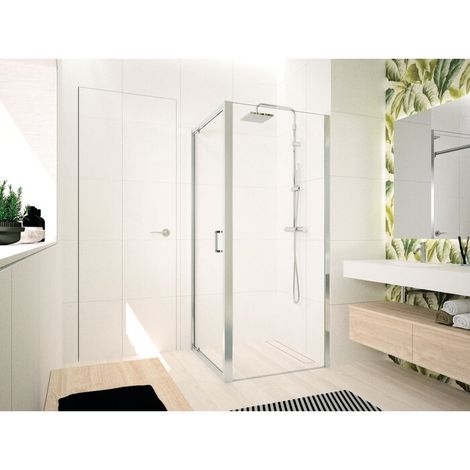 Paroi de douche fixe - NOVELLINI - Ocean - 84-90 cm (1/2)