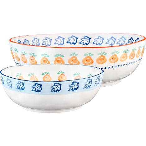 Saladier NAPOLI Ø23,5cm et Ø28cm - 2 pièces - Agrume (1/5)