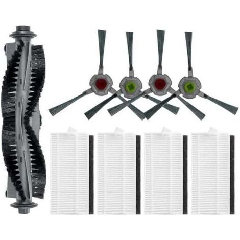 Set bestehend aus 9 Hauptseitenbürsten für den Saugroboter P20, 1 rotierender Hauptbürste, 4 HEPA-Filtern und 4 Seitenbürsten. (1/5)