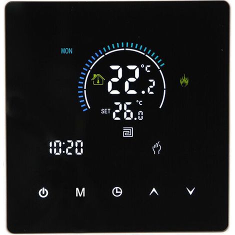 Panneau de thermostat intelligent pour chaudière murale à eau Ac90 240 V 3 500 W 90 240 V Contrôleurs de thermostat de température intelligents ( WiFi,3A)