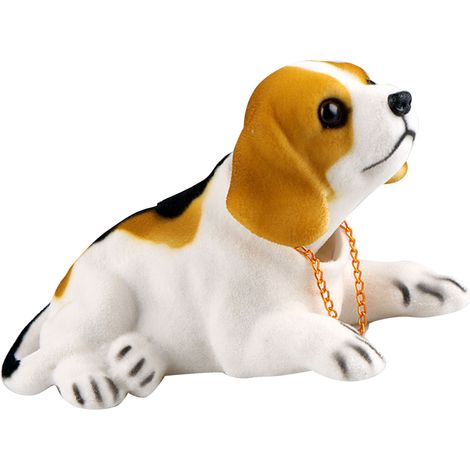 Chien Chat Ornement Secouant Tête Figurine Animale Mignonne Déco Tableau de Bord Bureau Table Basse Type1 (1/5)