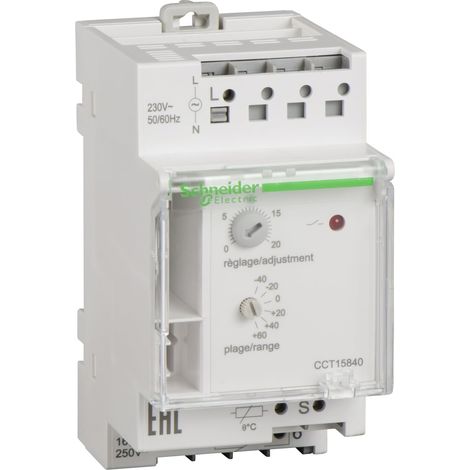 Acti9 TH7 - thermostat modulaire - 1 zone - -40°C..80°C