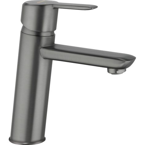 Deante Arnika Robinet de lavabo titane noir mat chrome (1/5)