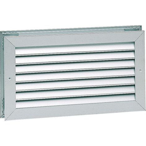 Grilles de transfert et de reprise. Montage mural ou dans une porte. Couleur Aluminium anodisé - GTA 500X300 - 528273 ATLANTIC - 528273 (1/3)