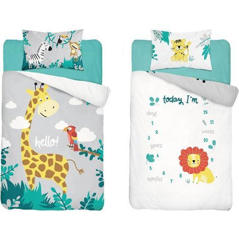 Biancheria da letto per bambini 100x135 Safari COTONE (1/5)