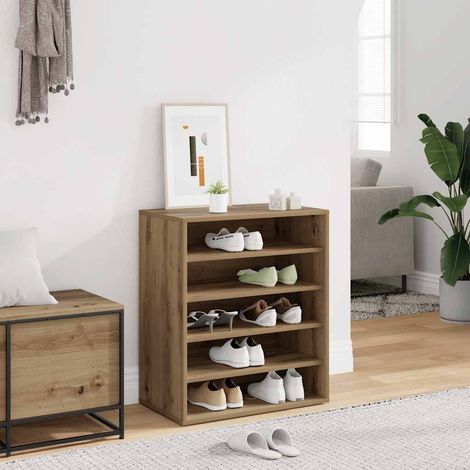 Schuhregal Artisan-Eiche 60x35x70 cm Holzwerkstoff