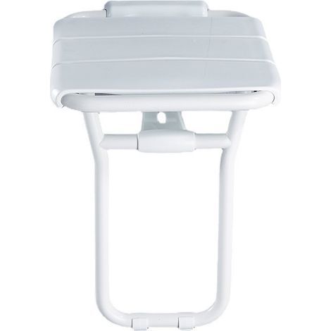Siège de douche relevable en aluminium époxy blanc, siège de douche pliable de sécurité pour salle de bain, chaise de douche pour personnes âgées, banc de douche, tabouret pour changer de chaussures, (1/5)