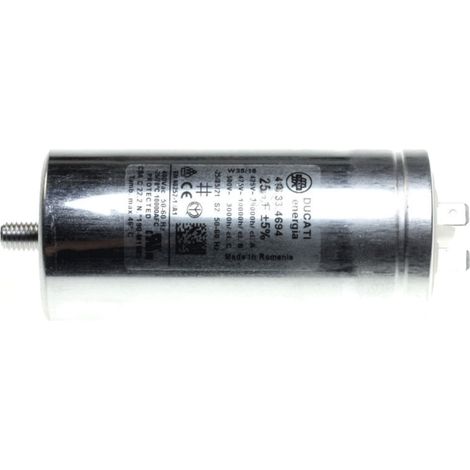 Ersatzteil - Kondensator 25mf -  - ASKO, GORENJE, HISENSE, ATAG, PELGRIM, PANASONIC, ETNA, CYLINDA, SIBIR, ALLIANCE, IMESA, NORTEC, PRIMUS, BREDA